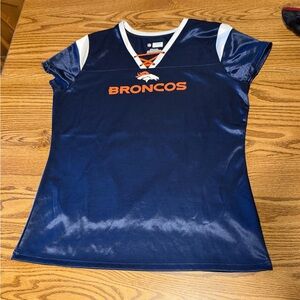 NFL team apparel Denver Broncos Tebow #15 women’s lace jersey large